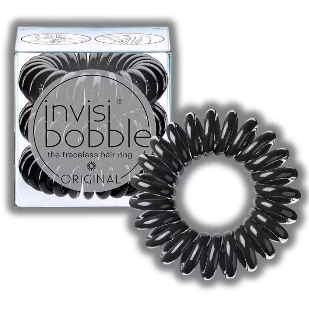 Invisibobble ORIGINAL The Traceless Hair Ring Black Box of 3 New In Box